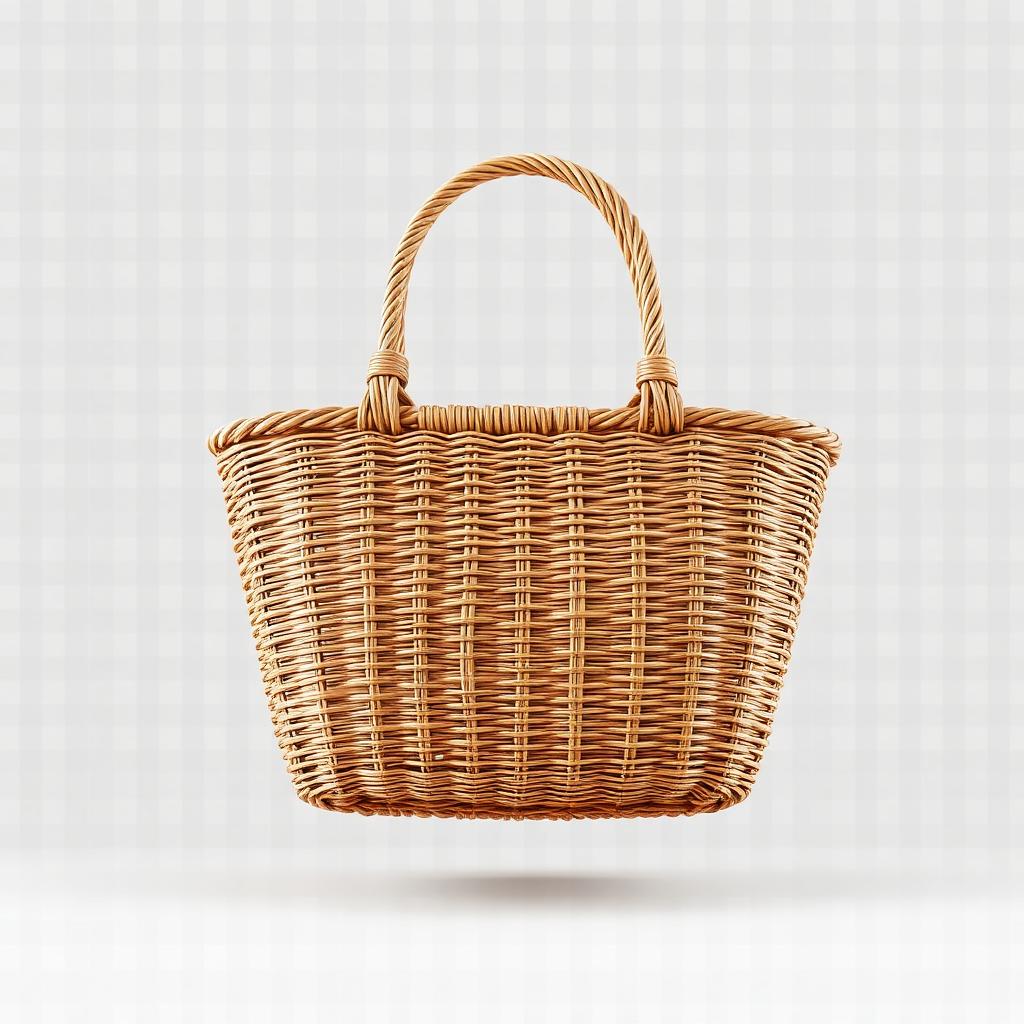 Rattan handbag after Background Removal