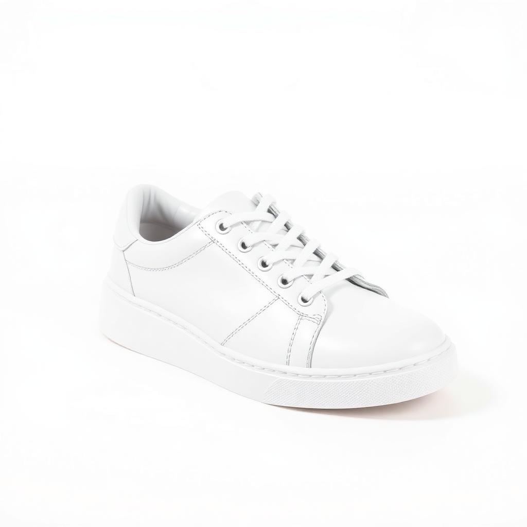 Leather sneaker after White Background